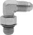 (2-PACK) 6801-06-06-NWO Hydraulic Hose Adapter Fitting 3/8"Male JIC 37° Flare(9/16-18 UNF)×3/8"Male Adjustable Nut O-Ring Boss(9/16-18 UNF) 90°Elb...