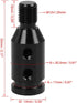 X AUTOHAUX M12 X 1.25 Car Universal Black Gear Shift Knob Adapter for Non Threaded Shifter...