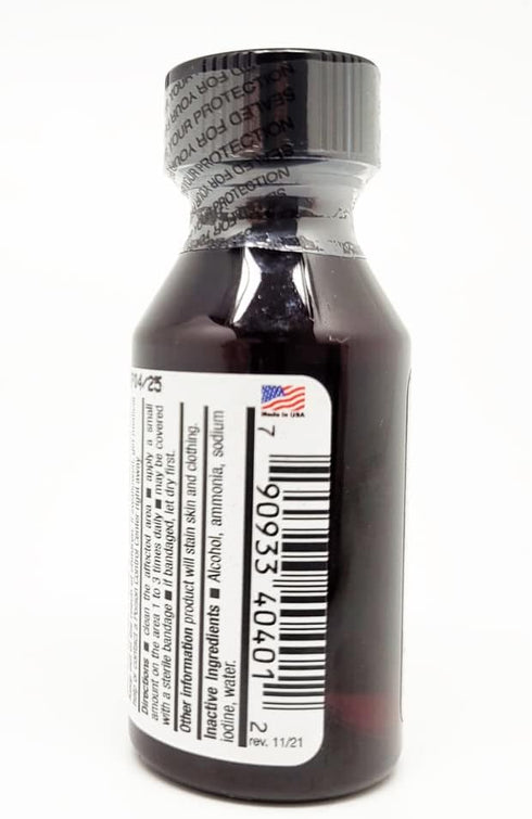 Germa White Iodine Tincture. First Aid Antiseptic. for Minor Scrapes, Cuts, Bruises and Burns. Prevents Skin Infection. 1 oz. Pack of 6...