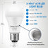 Briignite 3 Way LED Light Bulbs, 3 Way Light Bulbs 50 100 150W Equivalent Daylight 5000K A19 Light Bulbs E26 Base, Three Way Light Bulbs Indoor 3-...