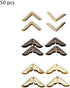 50pcs Scrapbooking Photo Mounting Corners Book Albums Menus Notebook Folder File Corner Protectors(C086 Brass)...