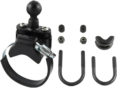 RAM Mounts RAM-B-231Z-2U ATV/UTV Ball Base for Rails up to 3.15" in Diameter with B Size 1" Ball...
