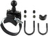 RAM Mounts RAM-B-231Z-2U ATV/UTV Ball Base for Rails up to 3.15" in Diameter with B Size 1" Ball...