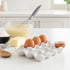 HIC Kitchen Egg Crate, Fine Porcelain, Holds 1 Dozen Eggs...