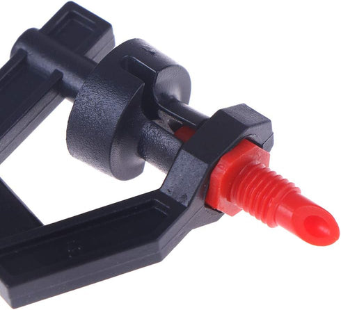 100Pcs G Type 360° Micro Rotary Tripod Nozzle Sprinklers Head Refractive Misting Irrigation Plant Rotating Refraction Sprinkler Atomizing Nozzle L...