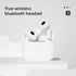 Wireless 5.2 Bluetooth headphones, wireless gaming earbuds with stereo sound, in-ear bass sports White headphones with built-in microphone...