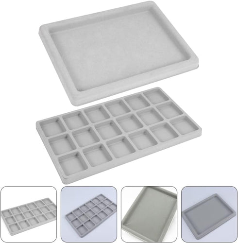 Beavorty Decorative Tray Decorative Tray Jewelry Tray 2pcs Bead Design Boards Mats Flocked Bead Board Bracelet Necklace Beading Jewelry Organizer ...