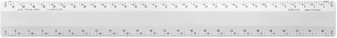 Alumicolor Architect 12 inch Bevel Ruler w/Joist/Truss Scale for Drawing, Drafting & Engineering, Calibrations Divided by (3/32, 3/16), (1/8, 1/4)...