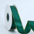 1-inch Dark Green Ribbon, Dark Green Gold Border Satin Ribbon, Size 50 roll Flower Arrangement Craft Supplies, Gift Packaging, Parties, Bouquet We...