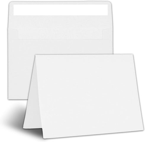 Xinilove 30 Pack White Invitation Cardstock with 30 Pack Envelopes,Blank Cards and Envelopes 4x6,Self-Seal Thank you Blank Greeting Cards and Enve...