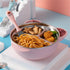 Stainless Steel Baby Feeding Bowl, Toddler Suction Plate with Lid Spoon and Fork, Perfect for Children (Pink)...