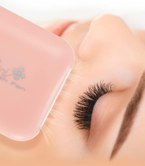 ThreeH Eyelashes Fan Mini USB Rechargeable Electric Bladeless Handheld Cooling Fan with 3 Adjustable Speeds and T-bracket,Black...