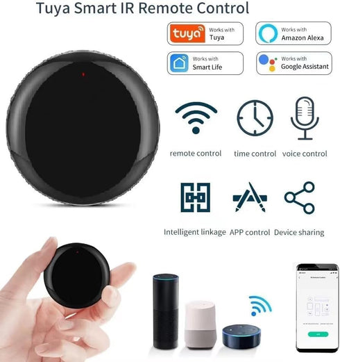 (Easy Operation) Tuya WiFi IR Smart Remote Control ?not only for TV DVD Air Conditioner AUD,All in One Infrared Universal Remote Controller,Compat...