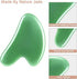 Gua Sha Massager Tool, 2 Pcs Natural Jade Stone Guasha Board, Gua Sha Scrapping Massager Stones for Physical Therapy and SPA Acupuncture Therapy, ...