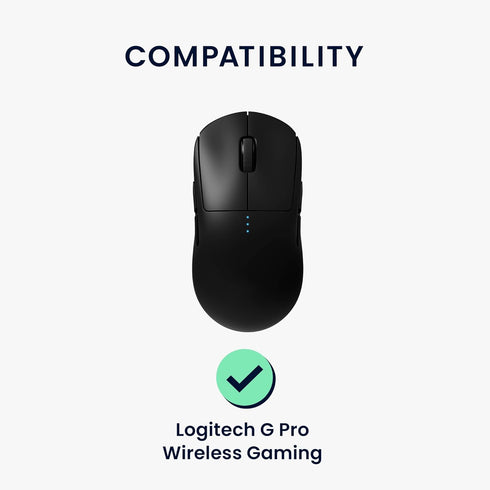 kwmobile Mouse Feet Replacement Compatible with Logitech G Pro Wireless Gaming Computer Mouse Skates Sticker - Black...