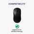 kwmobile Mouse Feet Replacement Compatible with Logitech G Pro Wireless Gaming Computer Mouse Skates Sticker - Black...