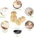 1 Pcs Palm Wooden Dish Scrubber Brush,Bamboo Dish Brush Set, Dish Brushes, Durable Wood Dishes Scrub Brush, Natural Round Vegetable Cleaning Pots ...