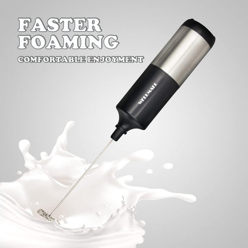 Milk Frother Handheld Battery Operated, Waterproof Electric Whisk Foam Maker for Coffee, Durable original Drink mixer for Latte, Cappuccino, Hot C...