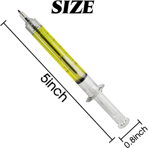 TIHOOD 36PCS Syringe Pens Retractable Fun Multi Color Novelty Pen for Nurses, Nursing Student School Supplies, Birthdays, Stocking Stuffers and Pa...
