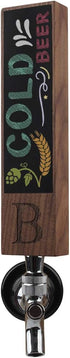 Monogrammed B Chalkboard Beer Tap Handle for Home Brew Kegerators, Home Bar, Kegerator Tap Handles, Gift for Him, 8 Inch Tall Walnut Wood...