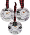 Set of 3 Snowman Shiplap Style Christmas Wood Ornaments - Close to Heaven Down to Earth - Wishing You a Snowy White Christmas - Flakes Run in Our ...