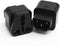 ANRANK IC141320AK UPS IEC C14 to Universal Female EU US UK AU C13 Socket Power Adapter AC Plug (2 Pack)...