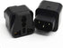 ANRANK IC141320AK UPS IEC C14 to Universal Female EU US UK AU C13 Socket Power Adapter AC Plug (2 Pack)...