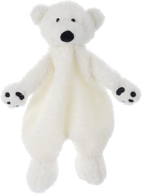 Apricot Lamb Arctic Stuffed Animals Security Blanket White Polar Bear Infant Nursery Character Blanket Luxury Snuggler Plush 10 Inches...