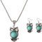 Caiyao Bohemian Turquoise Beaded Butterfly Owl Peacock Waterdrop Teardrop Pendant Necklace for Women Vintage Animal Statement Drop Dangle Earring ...