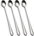 IQCWOOD Long Handle Iced Tea Spoons, 9-Inch Long Handle Tea Spoons, Coffee Spoon, Ice Cream Spoon, Stirrers Spoons, Stainless Steel Cocktail Stirr...