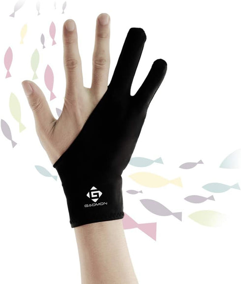 GAOMON Two Finger Glove for Drawing Tablet, Oil Painting and Sketch Creation, Free Size Support Left and Right Hand...