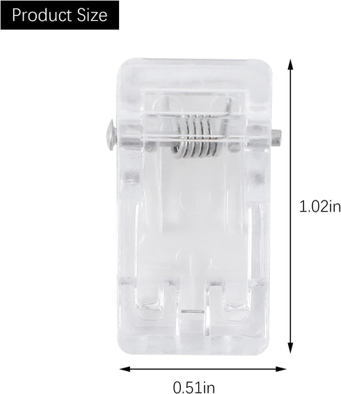 30Pcs Self-Adhesive Clips, Plastic Clear Wall Tapestry Clips, Small Double-Sided Adhesive Hanging Spring Clips for Teachers, Student Poster Photo ...