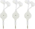 Hemobllo Retractable Earphones - 3 Pcs Wired in Ear Headphones 3.5mm Jack Stereo Wired Earbuds Retractable Wired Earphones for Phones Laptops......