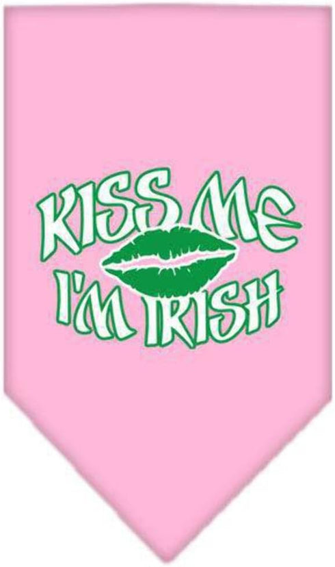 Mirage Pet Products Kiss Me I'm Irish Screen Print Bandana, Small, Turquoise...