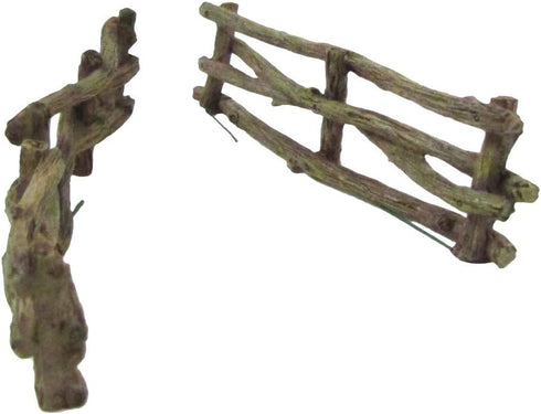 Treasure Gurus Miniature Wooden Fence Mini iFairy Gnome Garden Dollhouse Landscape Decor Accessory...