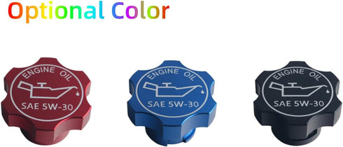 DEWHEL Aluminum Engine Oil Filler Cap Red Compatible with GM 1992-2018 Ref Number FC208 FC242 FC219 FC243 FC252 80987 MO-99 10099 42315...