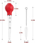 Turkey Baster Food Grade for Cooking & Basting, Detachable Round Bulb, Baster Cooking Good for Meat Poultry Beef Chicken, with Cleaning brush, inj...