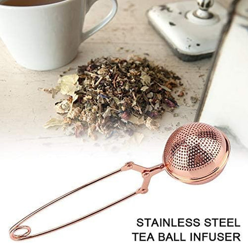 Snap Tea Strainer with Handle, Stainless Steel Mesh Tea Infuser for Loose Tea Filter and Pincer...