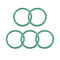 uxcell Fluorine Rubber O-Rings, 43mm OD 36mm ID 3.5mm Width FKM Seal Gasket for Machinery Plumbing, Green, Pack of 5...