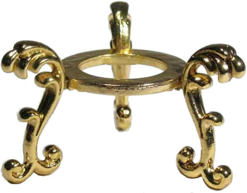 Amlong Crystal Gold-Plated Flowering Crystal Ball Stand, Small Size for 2 inch (50-60mm) Diameter Small Balls...