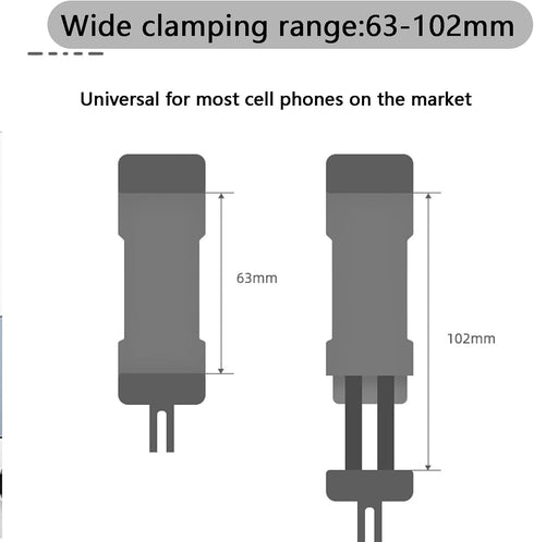 Camera Phone Holder Mount for DJI OSMO Pocket 3 Cell Phone Holder Tripod Adapter Phone Clip Clamp Expansion Accessories with 1/4” Screw for OSMO P...