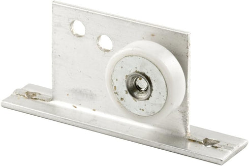 Prime-Line M 6035 Tub Enclosure Roller and Bracket Assembly, 3/4 In., Flat Edge Nylon Tire, Steel Ball Bearings, Extruded Aluminum Bracket (2 Pack...