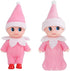 Mini Baby Elft Set Kindness Twins Craft Tiny Babies Doll Decoration Accessories Toys for Girls Boys Kids Adults (Pack of 2 Pieces Pink)...