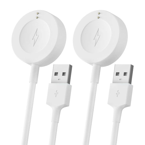 2-Pack Charger for Fossil Gen 6 Gen 5 Gen 5E Gen 4 Smartwatch Charging Cable Cord for Emporio Armani, Skagen falster 2, Misfit Vapor 2, Diesel Gua...