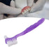False Teeth Cleaning Brush, Elderly Portable False Teeth Container Denture Brush False Teeth Cleaning Home Travel(Purple)...