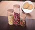 2Pcs 300ml/10oz Empty Clear Glass Bottles with Cork Stopper - Refillable Dry Food Goods Storage Container Vial Jars For Flower Tea Dry Fruit Nuts ...