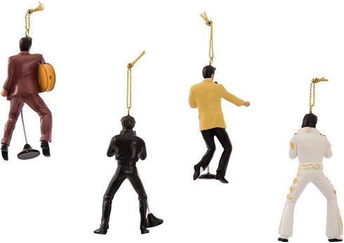 Kurt Adler 2.5-Inch Resin Elvis Presley 4-Piece Ornament Gift Set...