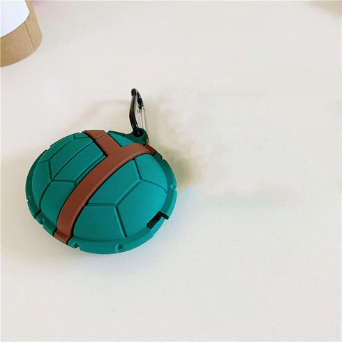 Compatible with Earbuds Case Airpods 1 & 2, 3D Vivid Distinctive Turtle Shell Design Kids Girls Women Cute Animal Wireless Earphone Soft Silicone ...