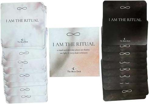 I AM THE RITUAL: Eco-Printed Premium Oracle Set - 33 Card Deck for Self-Healing Affirmations, Inspirational Morning and Evening Rituals, Personal ...