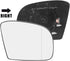 X AUTOHAUX Mirror Glass Heated with Backing Plate Passenger Side Right Side Rear View Mirror Glass for Mercedes-Benz GL320 GL450...